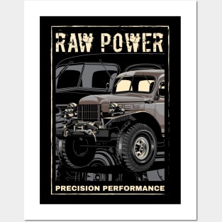 Vintage Power Wagon Truck Posters and Art